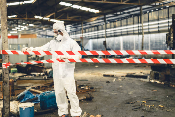 Professional Drug Lab Cleanup technician working in Oakdale, NY